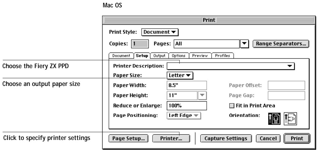 KONICA MINOLTA FIERY ZX-3300 FOR CF910 - Selecting options when printing - 2