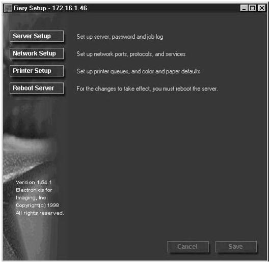KONICA MINOLTA FIERY ZX-3300 FOR CF910 - TO ACCESS SETUP FROM THE COMMAND WORKSTATION: - 1