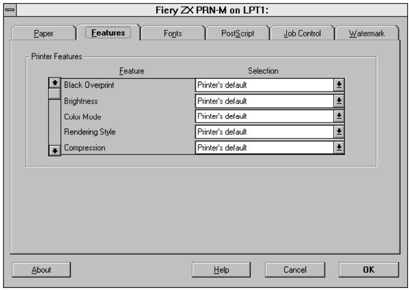 KONICA MINOLTA FIERY ZX-3300 FOR CF910 - TO SET PRINT OPTIONS AND PRINT WITH THE ADOBEPS PRINTER DRIVER FROM WINDOWS 3.1x: - 2