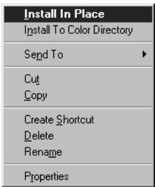 KONICA MINOLTA FIERY ZX-3300 FOR CF910 - TO INSTALL THE ICM PROFILE: - 1