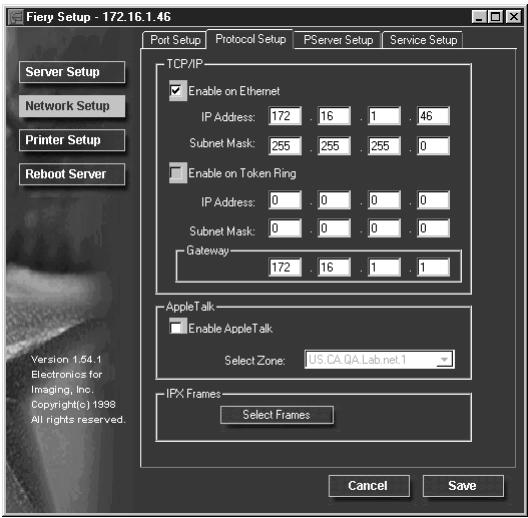 KONICA MINOLTA FIERY ZX-3300 FOR CF910 - TO CONFIGURE PROTOCOL SETUP - 1