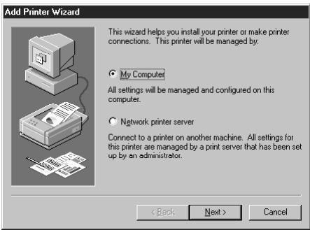 KONICA MINOLTA FIERY ZX-3300 FOR CF910 - Setting up PostScript printing with Windows NT 4.0 - 1