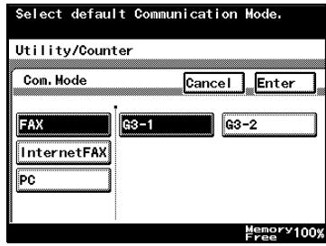 KONICA MINOLTA FK 503 - Specifying Default Values for Quality and Mode when Transmitting - 5