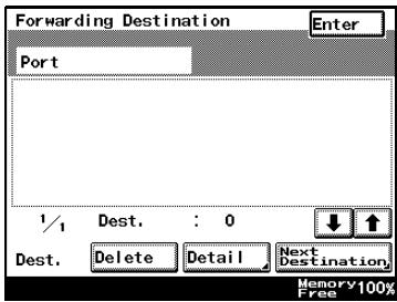 KONICA MINOLTA FK 503 - If "RX Doc. Settings" was set to "Forward", specify a destination. - 1