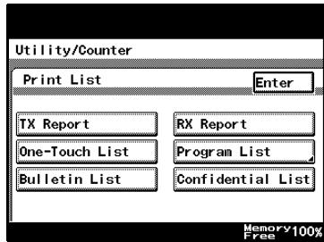 KONICA MINOLTA FK 503 - Program list - 3