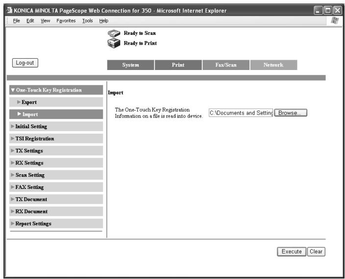 KONICA MINOLTA FK 503 - Click [Execute]. - 1