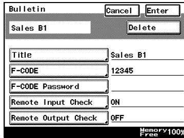 KONICA MINOLTA FK 503 - Type in the F-code, and then press [Enter]. - 2