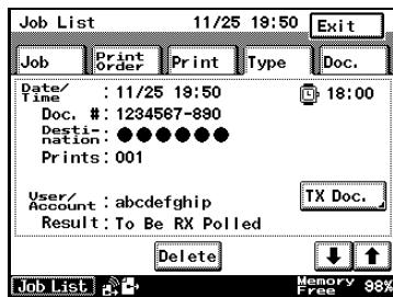 KONICA MINOLTA FK 503 - Checking a job - 3