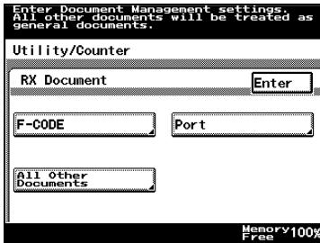 KONICA MINOLTA FK 503 - Specify settings forF-CODE - 3