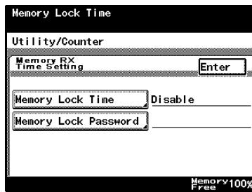 KONICA MINOLTA FK 503 - Specifying the "Memory RX Time Setting" parameter - 3