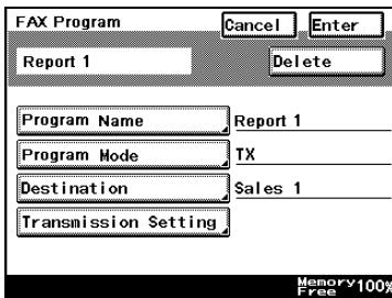 KONICA MINOLTA FK 503 - How to Change or Delete a FAX Program - 2