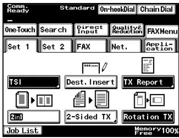 KONICA MINOLTA FK 503 - FAX Menu screens - 1