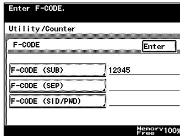 KONICA MINOLTA FK 503 - Registering F-CODEs - 4