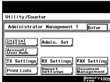 KONICA MINOLTA FK 503 - How to Set up the FAX Telephone Number Information - 1
