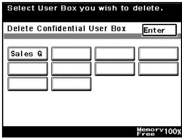 KONICA MINOLTA FK 503 - To delete a confidential box - 3