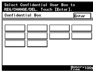 KONICA MINOLTA FK 503 - How to Register Confidential Boxes - 2