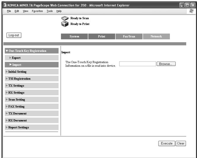 KONICA MINOLTA FK 503 - To import files - 1