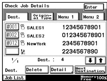 KONICA MINOLTA FK 503 - Confirming settings and communication results - 1