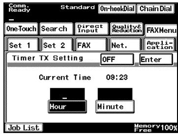KONICA MINOLTA FK 503 - Transmitting at a Designated Time - 2