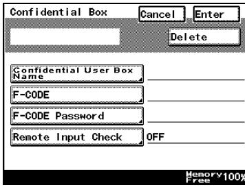 KONICA MINOLTA FK 503 - How to Register Confidential Boxes - 3
