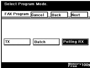 KONICA MINOLTA FK 503 - How to Register Polling Reception Programs - 1