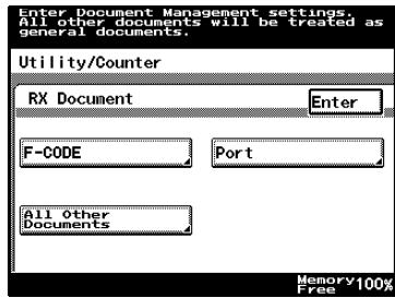 KONICA MINOLTA FK 503 - To specify the procedure performed with documents received on each line - 3