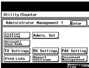 KONICA MINOLTA FK 503 - To register a transmission source name - 1