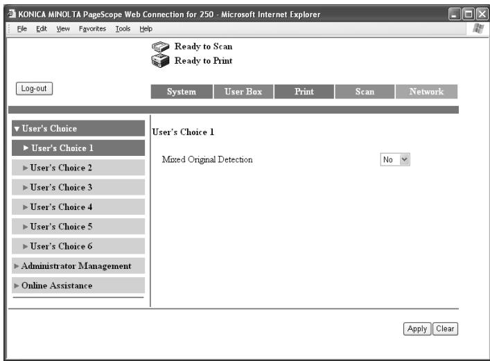 KONICA MINOLTA FK 503 - Type in the administrator password, and then click [Log-in]. - 2