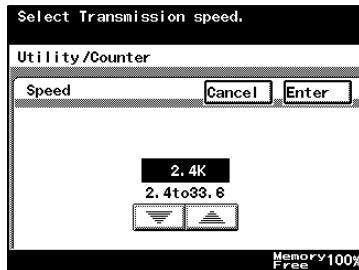 KONICA MINOLTA FK 503 - Setting the Communication Speed - 2