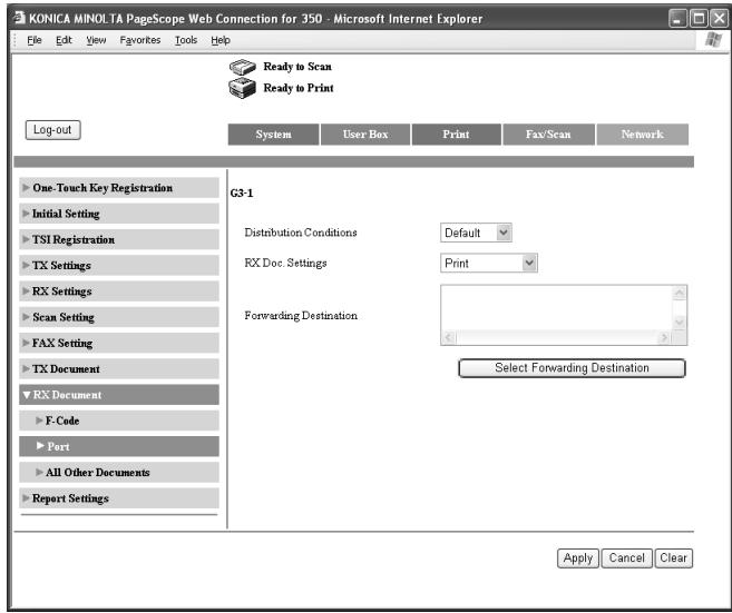 KONICA MINOLTA FK 503 - Specify each item, and then click [Apply]. - 1