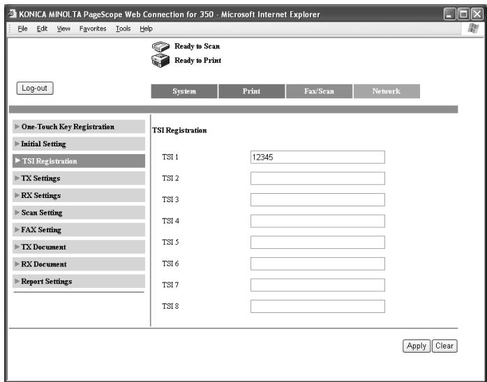 KONICA MINOLTA FK 503 - To register transmission sources - 1