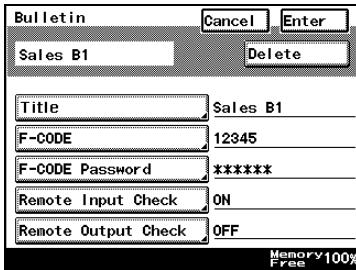 KONICA MINOLTA FK 503 - Type in the F-code, and then press [Enter]. - 5