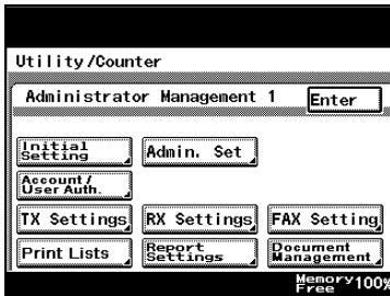KONICA MINOLTA FK 503 - Specifying Default Values for Quality and Mode when Transmitting - 1