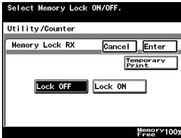 KONICA MINOLTA FK 503 - Manually Printing Received Faxes with Memory Lock - 3