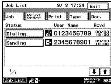KONICA MINOLTA FK 503 - Checking a job - 1