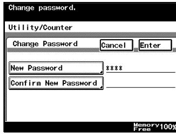 KONICA MINOLTA FK 503 - Specifying the "Memory Lock Password" parameter - 5