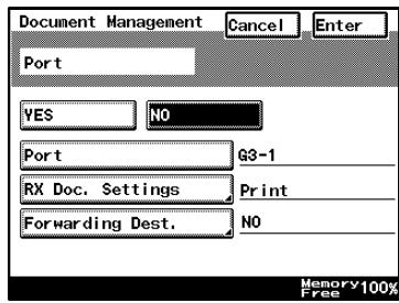 KONICA MINOLTA FK 503 - To specify the procedure performed with documents received on each line - 5