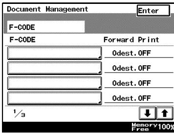 KONICA MINOLTA FK 503 - Specify settings forF-CODE - 4
