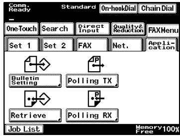 KONICA MINOLTA FK 503 - Transacting Bulletin Board Documents from Another Fax - 1