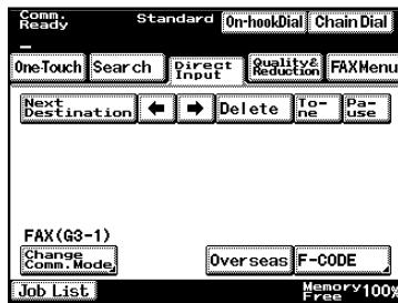 KONICA MINOLTA FK 503 - Using the direct input screen - 1