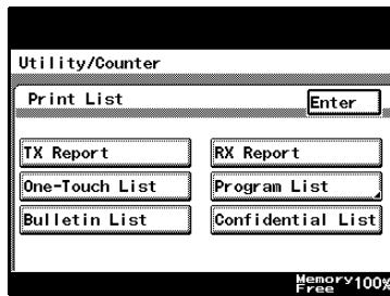 KONICA MINOLTA FK 503 - How to Output One-Touch Lists - 3