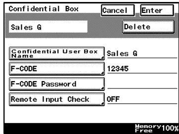 KONICA MINOLTA FK 503 - How to Register Confidential Boxes - 9