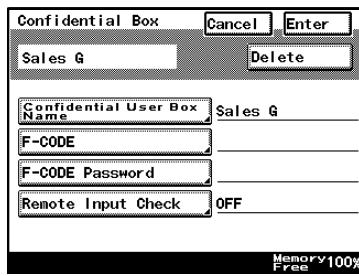KONICA MINOLTA FK 503 - How to Register Confidential Boxes - 5