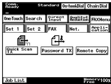 KONICA MINOLTA FK 503 - Performing Password Transmission - 1