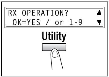KONICA MINOLTA FK 505 - Selecting the RX OPERATION menu - 1