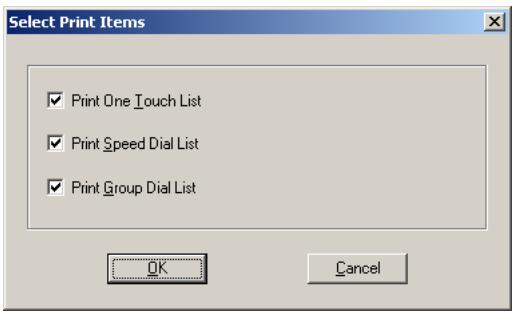 KONICA MINOLTA FK 505 - Printing the list of one-touch dial, speed dial and group dial numbers - 1