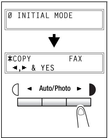 KONICA MINOLTA FK 505 - Specifying INITIAL MODE - 1
