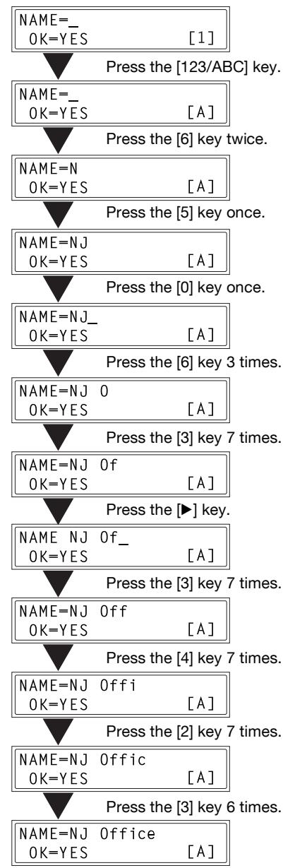 KONICA MINOLTA FK 505 - Inputting example - 1