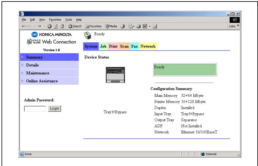 KONICA MINOLTA FK 505 - What is PageScope Web Connection? - 2