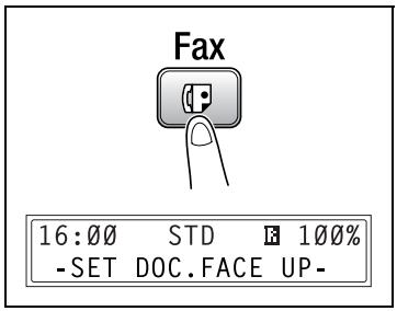 KONICA MINOLTA FK 505 - To fax documents positioned on the original glass - 1